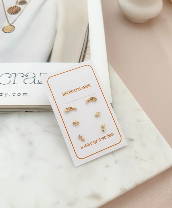 Set aretes mini cosmos