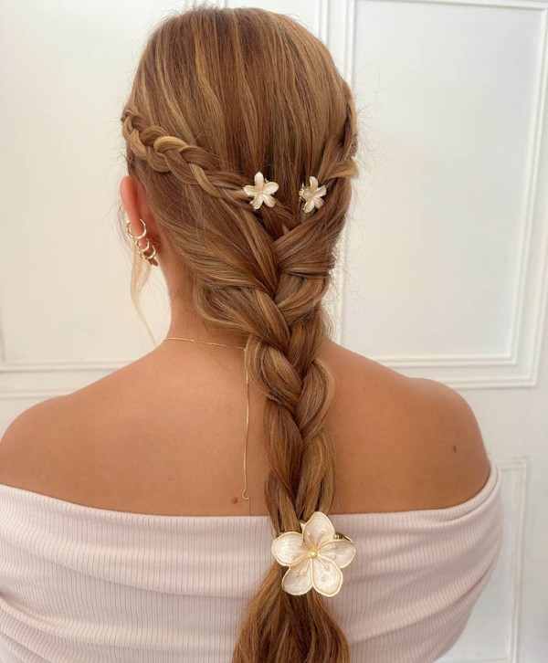 Set hair clips florisa
