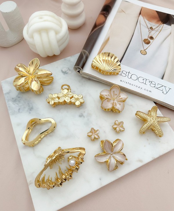 Set hair clips florisa