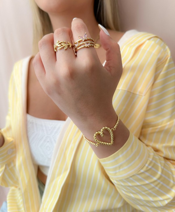 Anillo monarca rosa