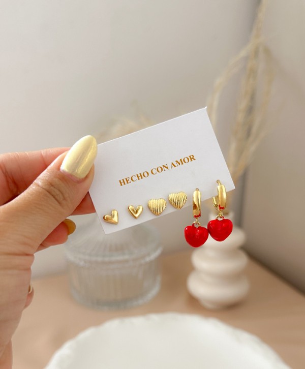 Set aretes romance