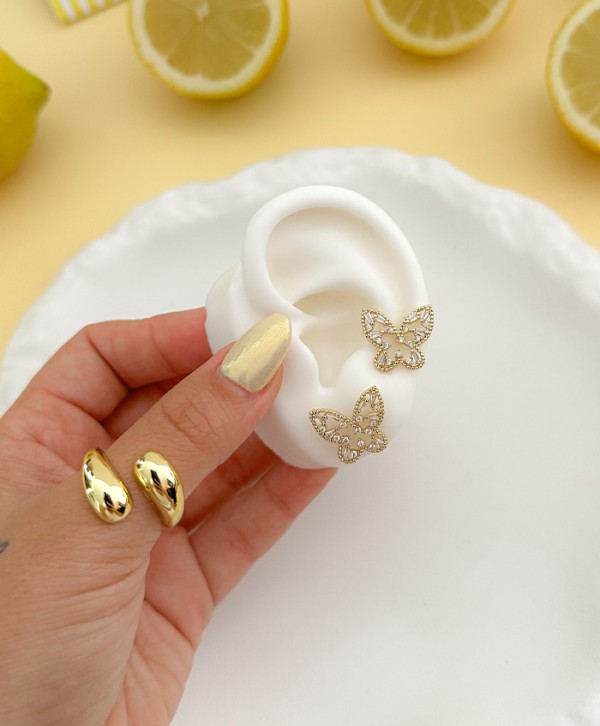 Aretes alas de luz