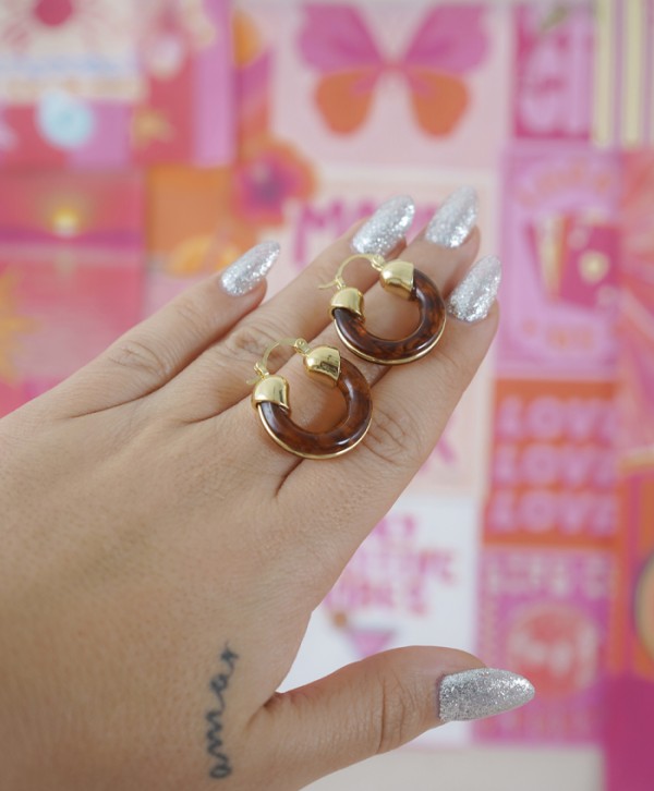 Aretes caramel