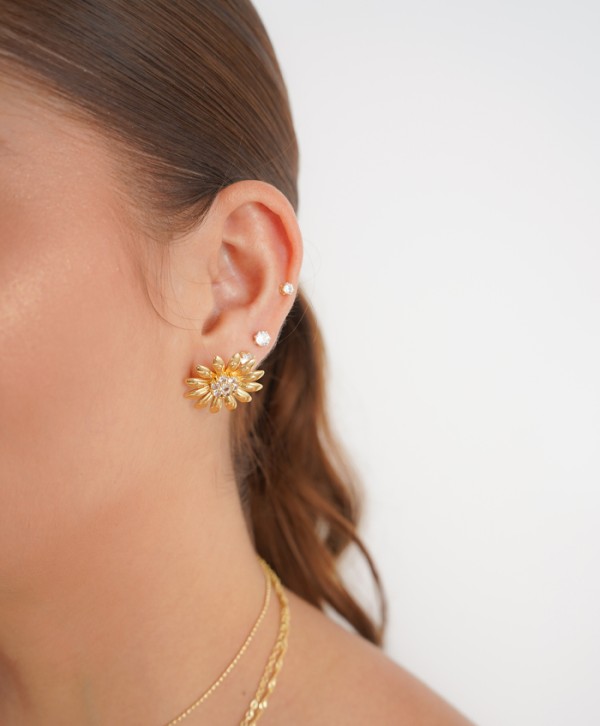Aretes pétalo