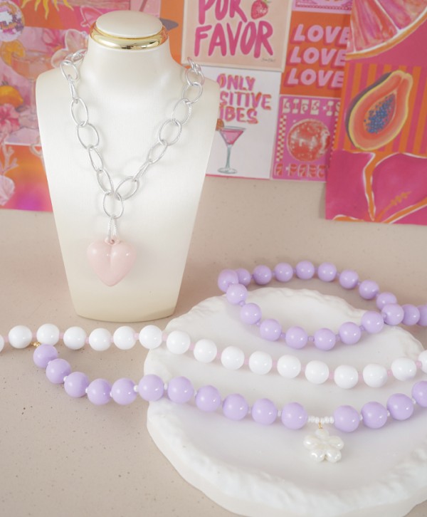 Collar link pink