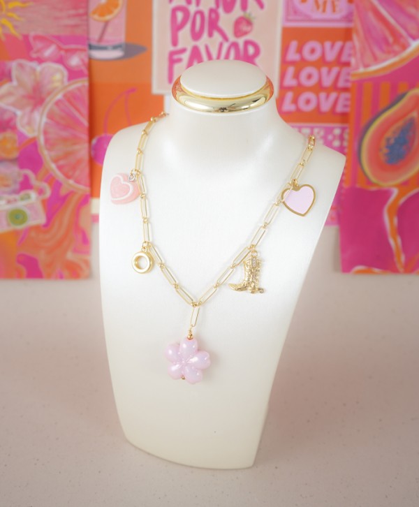 Collar wild pink