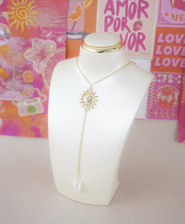 Collar perla solar