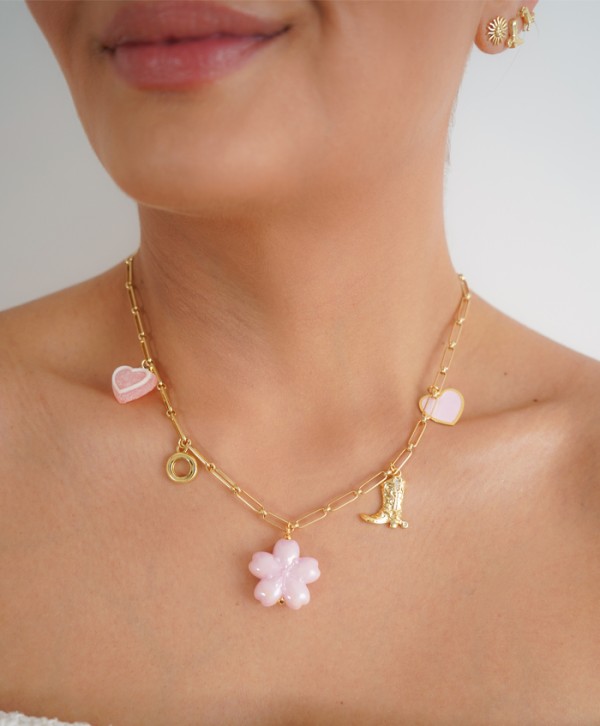 Collar wild pink