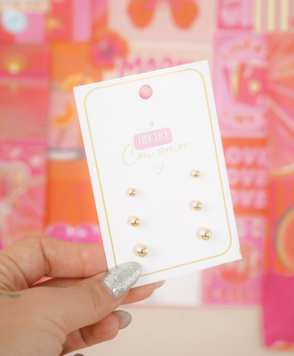 Balinese earrings set