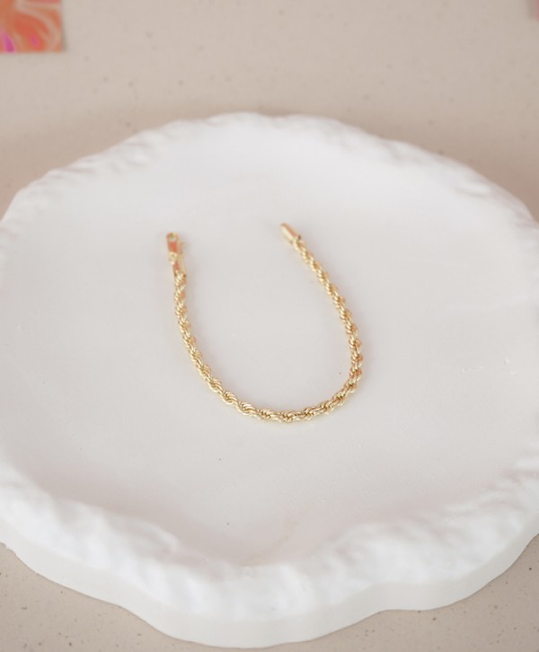 Pulsera lazo dorada