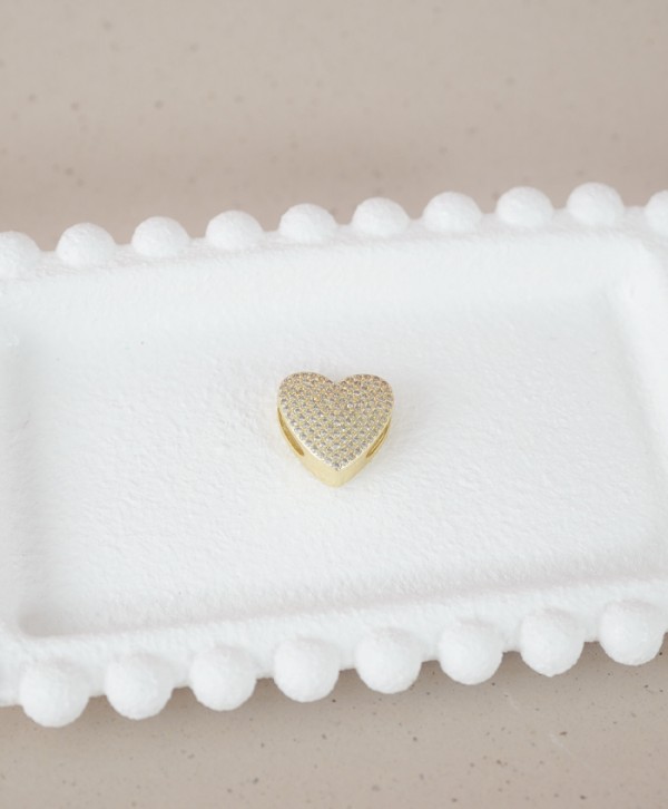 Charm corazón circonado