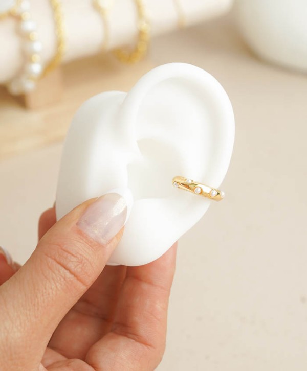 Earcuff multiperlas