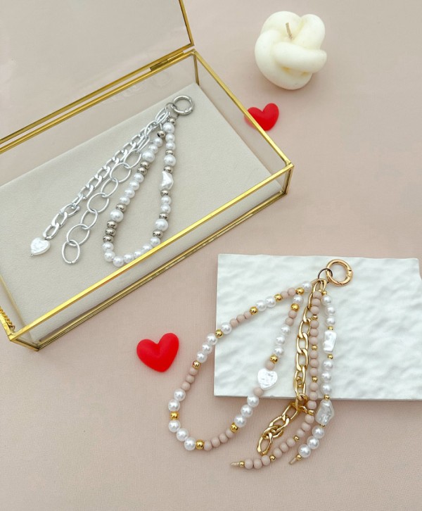 Portacelular silver chains