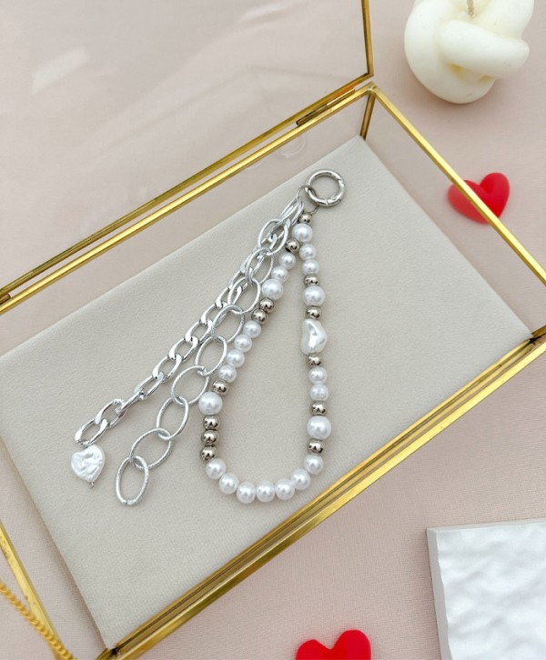 Portacelular silver chains