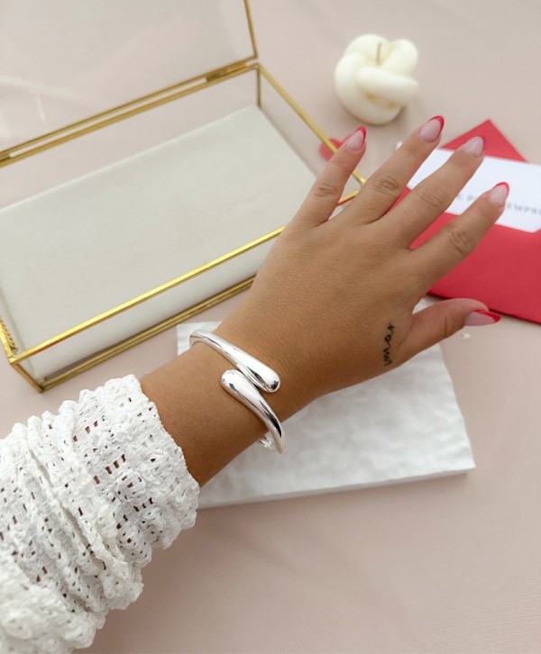 Brazalete drop silver