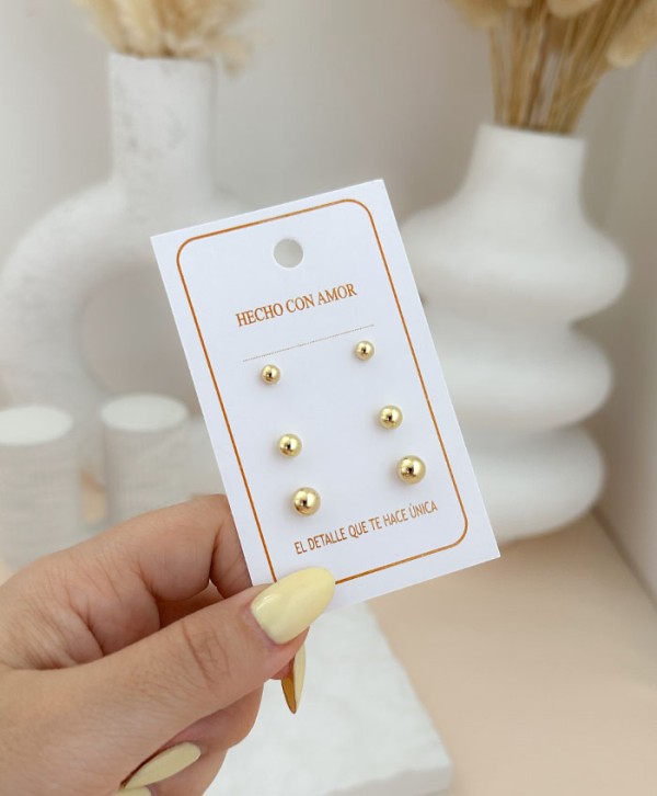 Balinese earrings set