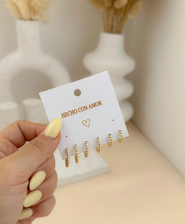 Balinese earrings set
