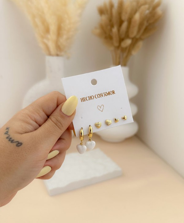 Set aretes passion