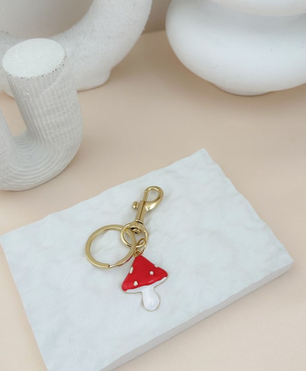 Mushroom key ring