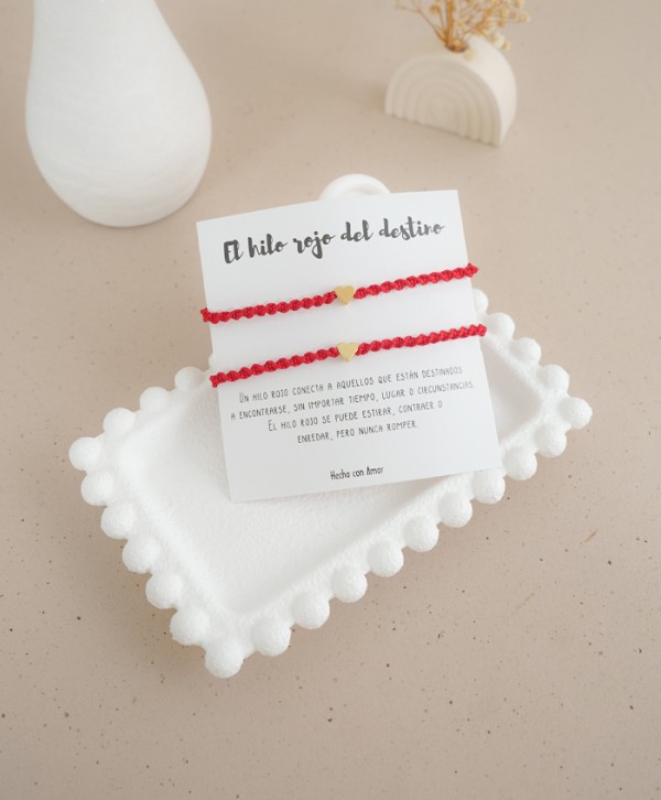 Pulsera el hilo rojo del destino 