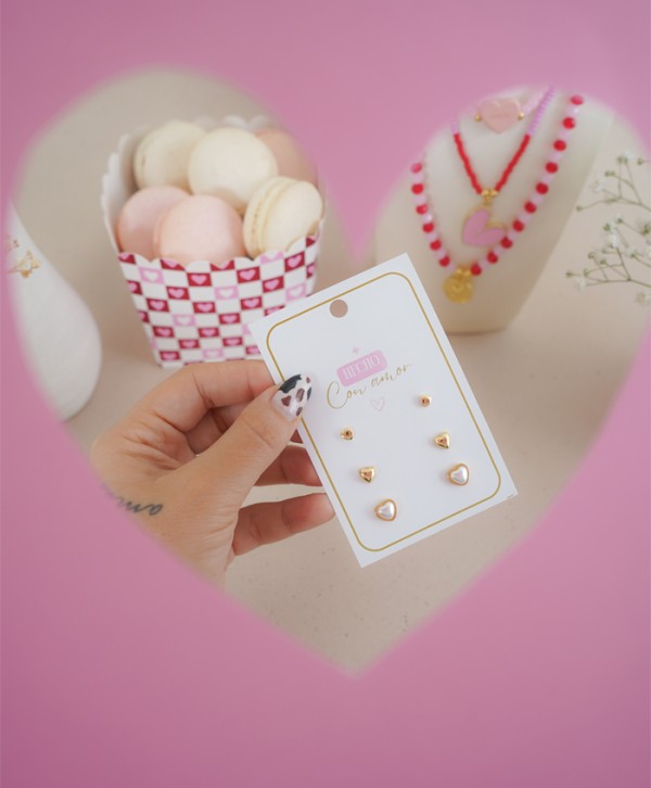 Set de aretes amore