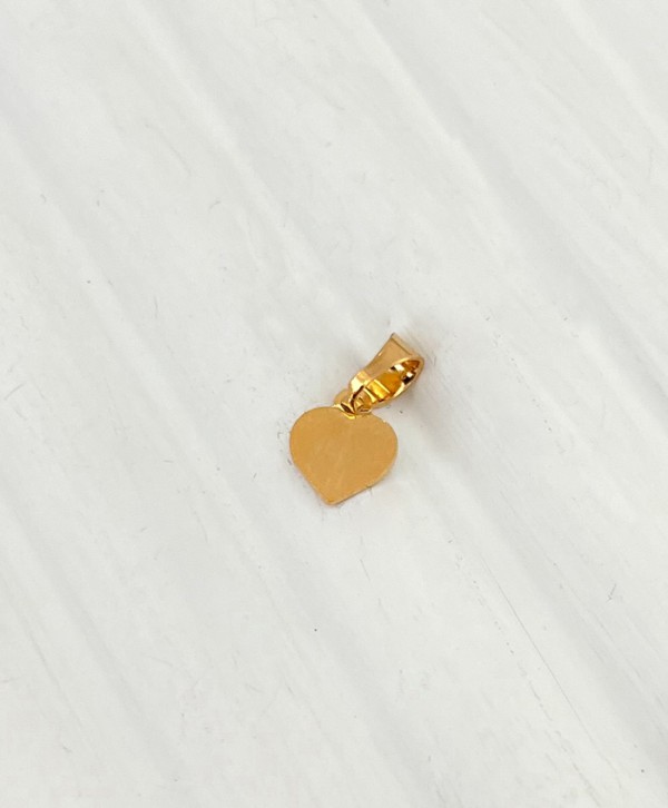 Mini heart plate pendant