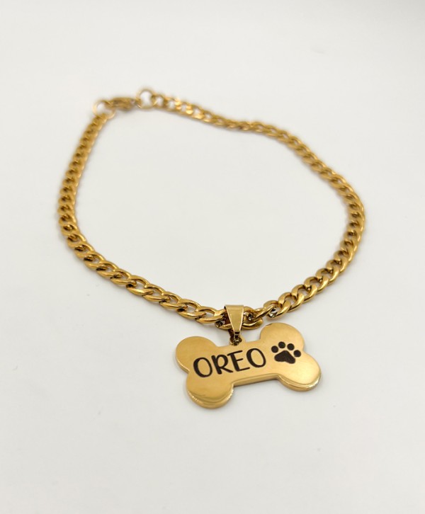 Placa cadena mascota M
