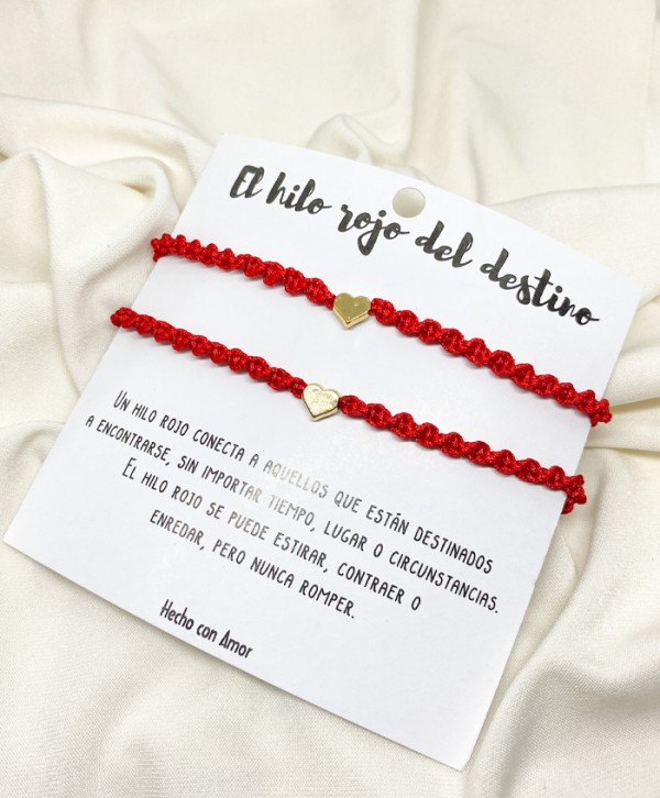 Pulsera el hilo rojo del destino 